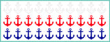 Anchors Multicolor Decals - Set of 60